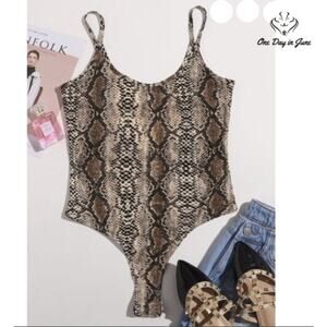 Milumia Spaghetti Strap Bodysuit Size XS